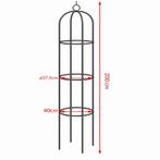 Rozenkolom Zwart 200x40cm (Tuinbogen pergola) (Partytenten), Verzenden, Nieuw