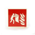 Blusdeken pictogram fotoluminescerend & zelfklevend, Huis en Inrichting, Brandblussers en Brandkasten, Verzenden, Nieuw