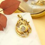 Gouden fantasie hanger | Antiek (kettinghanger, geelgoud), Sieraden, Tassen en Uiterlijk, Bedels, Ophalen of Verzenden, Gebruikt