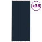 vidaXL Dakpanelen 36 st 100x45 cm gegalvaniseerd staal, Verzenden, Nieuw