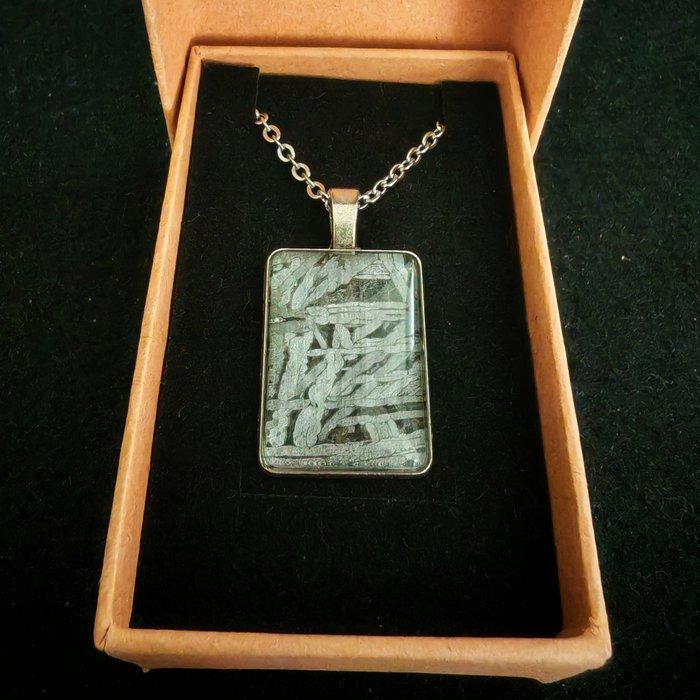 Hanger van staal en meteoriet met een roestvrijstalen, Verzamelen, Mineralen en Fossielen