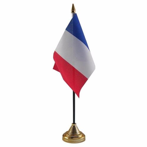 Frankrijk versiering tafelvlag 10 x 15 cm - Frankrijk vers.., Hobby en Vrije tijd, Feestartikelen, Ophalen of Verzenden