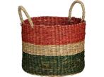 Mica Decorations Mand - Set van 3 - H29 x Ø32 cm - Bruin, Huis en Inrichting, Woonaccessoires | Schalen en Manden, Verzenden, Nieuw