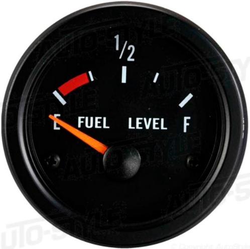Performance Instrument Zwart Brandstofniveau 52mm, Auto diversen, Auto-accessoires, Nieuw, Ophalen of Verzenden