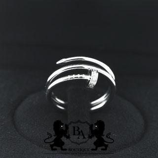 Cartier Just Un Clou-Ring 18 karaat Witgoud Maat 55, Sieraden, Tassen en Uiterlijk, Ringen, Dame, Met edelsteen, Goud, 17 tot 18