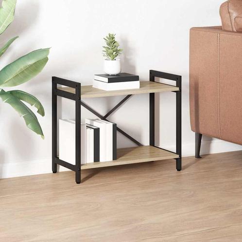 vidaXL Boekenkast Sonoma eiken 60 x 30 x 48.5 cm Bewerkt, Huis en Inrichting, Kasten | Boekenkasten, Nieuw, Minder dan 50 cm, Overige houtsoorten
