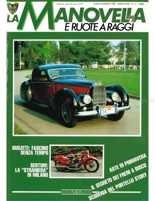 1988 LA MANOVELLA E RUOTE A RAGGI ITALIAANS 4, Boeken, Auto's | Folders en Tijdschriften