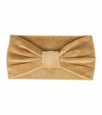 Haarband Knoop Velvet Beige, Nieuw