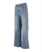 Wide leg jeans met knopen van Gemma Ricceri, Nieuw, W28 - W29 (confectie 36), Verzenden