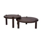 *WOONWINKEL* Houten Design Salontafel Rond 65 Cm, Huis en Inrichting, Tafels | Salontafels, Verzenden, Nieuw