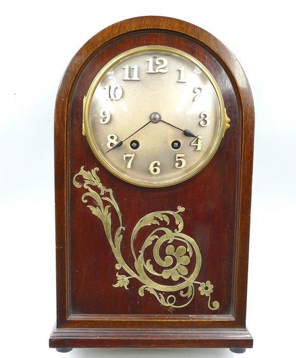 Klok - Hout, Messing - 1880-1920, Antiek en Kunst, Antiek | Klokken