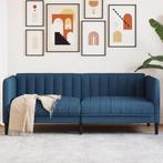 vidaXL 2-zitsbank stof blauw, Huis en Inrichting, Banken | Bankstellen, Verzenden, Nieuw, Tweepersoons, Stof
