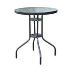 TRUUSK Tuintafel Balkontafel Bistrotafel Glazen Tafel Bijzet, Tuin en Terras, Tuintafels, Verzenden, Nieuw