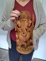 Beeld, Ganesha houtsnijwerk 30cm - 30 cm - Hout, Antiek en Kunst
