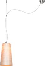 Hanging lamp Sahara abaca h.40x22cm/single shade natural, L, Antiek en Kunst, Verzenden