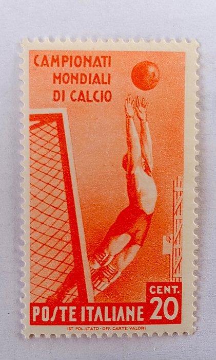 Koninkrijk Italië 1934 - Tweede wereldkampioenschap voetbal., Postzegels en Munten, Postzegels | Europa | Italië