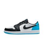 -9% Nike  Nike Air jordan 1 low black dark powder blue (w), Verzenden, Nieuw, Blauw