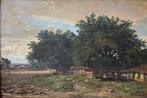 Charles Warland (1856-1921) - Heide landschap, Antiek en Kunst, Kunst | Schilderijen | Klassiek