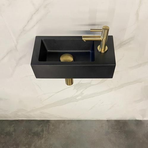 Fonteinset Wiesbaden Mini Rhea 36x18x9 cm Rechts Quartz, Doe-het-zelf en Verbouw, Sanitair, Overige typen, Nieuw, Ophalen of Verzenden