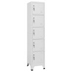 vidaXL Lockerkast 38x40x180 cm staal lichtgrijs, Verzenden, Nieuw