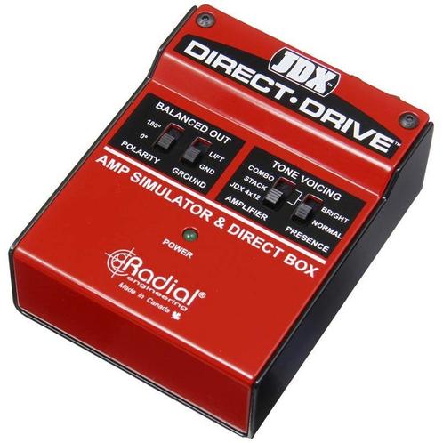 Radial JDX Direct-Drive amp-simulator & DI-box, Audio, Tv en Foto, Overige Audio, Tv en Foto, Verzenden