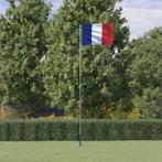 vidaXL Vlag met vlaggenmast Frankrijk 5,55 m aluminium, Verzenden, Nieuw