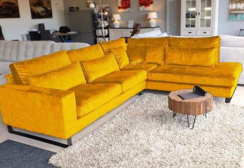Hoekbank Naarden - hoekbanken - Geel, Huis en Inrichting, Banken | Sofa's en Chaises Longues, Nieuw, Stof