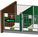 Wandprofiel (voorkant) bij groene Patura kalverbox, Dieren en Toebehoren, Stalling en Weidegang