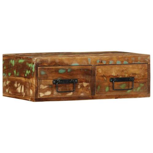 vidaXL Tv-meubel wandmontage 60x30x19 cm massief gerecycled, Huis en Inrichting, Woonaccessoires | Cd- en Dvd-rekken, Nieuw, Verzenden