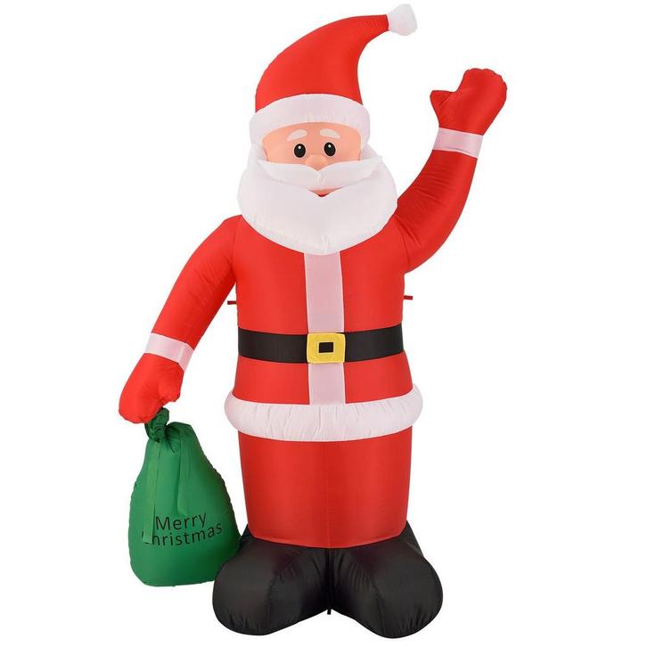 Opblaasbare Kerstman - XL - 180 cm - Incl. pomp en toebehore, Diversen, Kerst, Nieuw, Verzenden