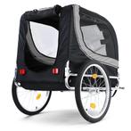Fietskar hondenkar - opvouwbaar - grijs zwart - max 40 kg, Ophalen of Verzenden, Nieuw