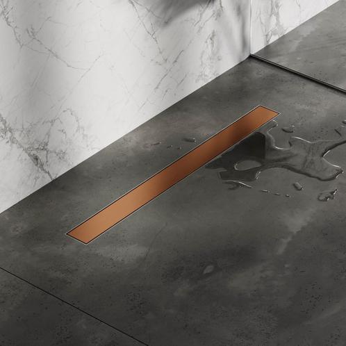 Douchegoot Brauer Koper Inclusief Vloerflens 80x7 cm Zero, Doe-het-zelf en Verbouw, Sanitair, Douche, Nieuw, Ophalen of Verzenden