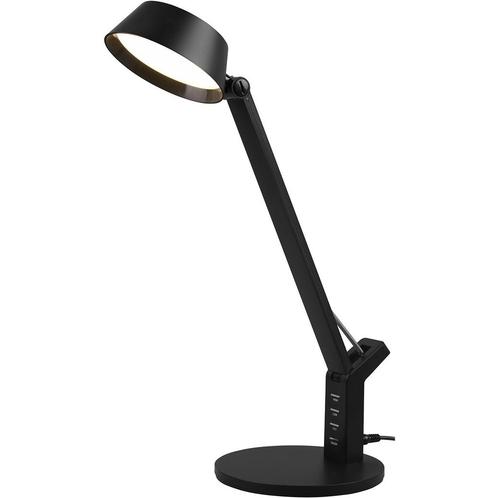 LED Bureaulamp - Trion Avvan - 5W - Aanpasbare Kleur - USB, Huis en Inrichting, Lampen | Tafellampen, Nieuw, Kunststof, Ophalen of Verzenden