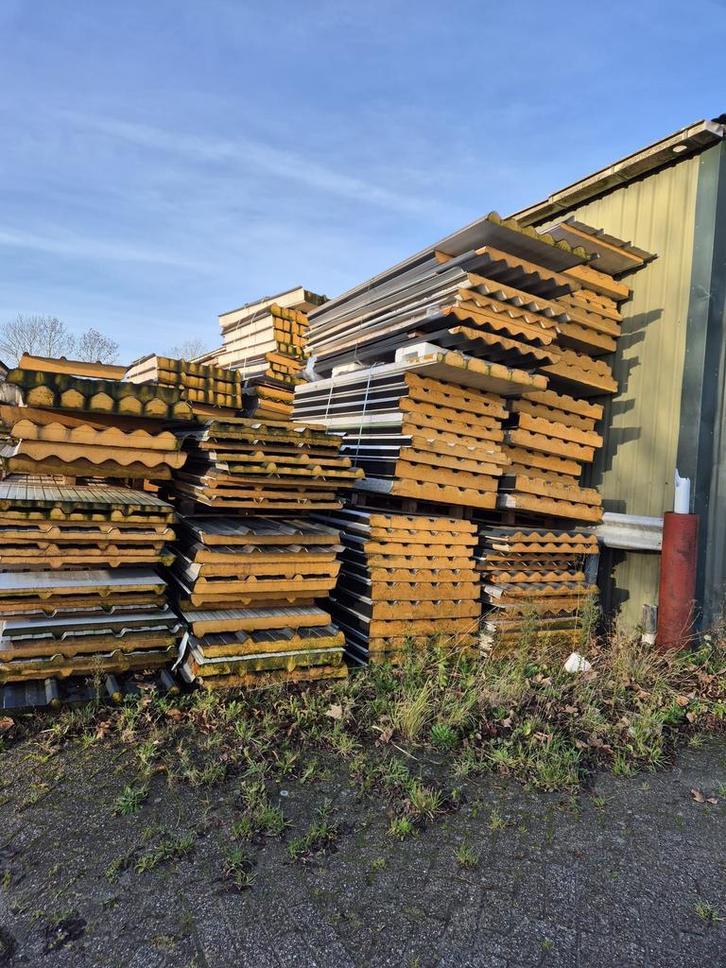 Restpartij Sandwichpanelen–Diverse Profielen Lengtes |DIVERS, Doe-het-zelf en Verbouw, Platen en Panelen, Zo goed als nieuw, Ophalen of Verzenden