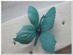 Vlinders van foam Aqua 6 cm. Doos 36 stuks Vlinders voor, Nieuw, Ophalen of Verzenden