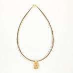 Halsketting - 18 karaat Geel goud - Rutiel kwarts, Sieraden, Tassen en Uiterlijk, Kettingen, Nieuw