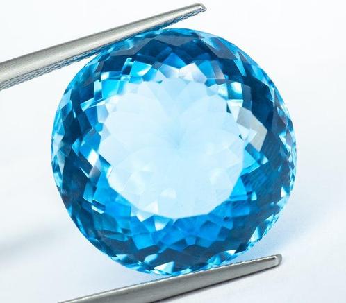 Zonder Minimumprijs Topaas - 37.92 ct - Antwerp Laboratory, Sieraden, Tassen en Uiterlijk, Edelstenen