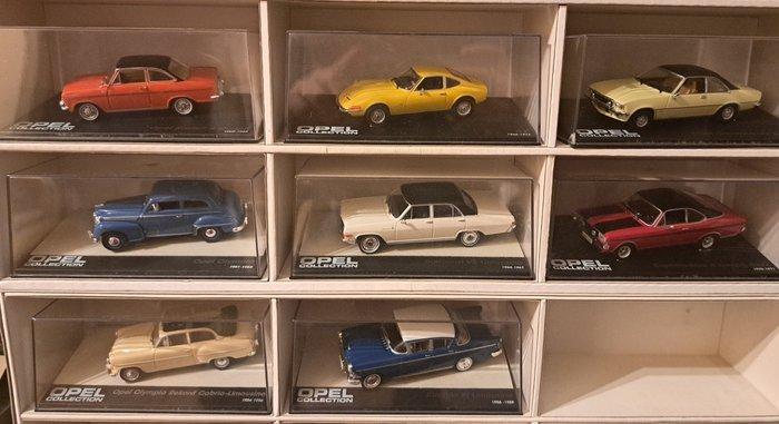Altaya 1:43 - Modelauto (8) - Opel Collection set, Hobby en Vrije tijd, Modelauto's | 1:5 tot 1:12