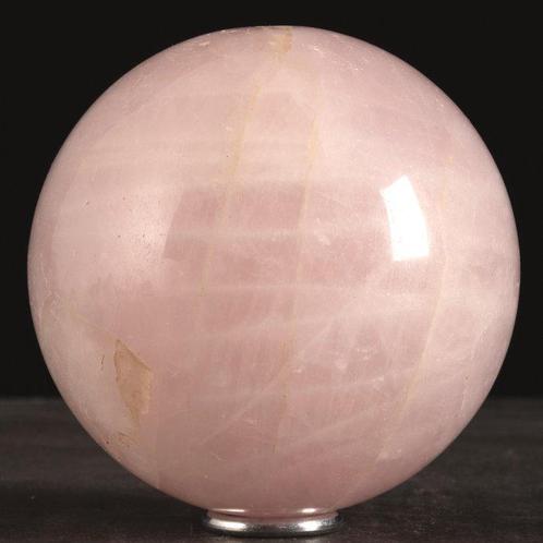 Natuurlijke Rozenkwarts Grote Bol Een rozenkwarts bol -, Verzamelen, Mineralen en Fossielen