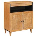 vidaXL Dressoir Lichtbruin 33.5 x 60 x 75 cm, Verzenden, Nieuw, Overige houtsoorten, Minder dan 50 cm