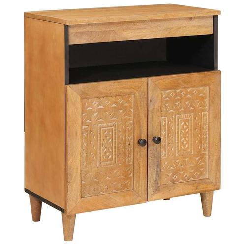 vidaXL Dressoir Lichtbruin 33.5 x 60 x 75 cm, Huis en Inrichting, Kasten | Dressoirs, Nieuw, Minder dan 50 cm, Overige houtsoorten