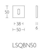 Sleutelplaatje BOBBY LSQBN50 brons, Verzenden, Nieuw