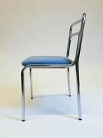 Vittorio Parigi & Nanni Prina voor Molteni, stoel Orix, Italiaanse Bauhaus, Blauw, Ophalen of Verzenden, Zo goed als nieuw