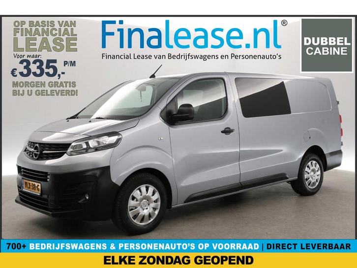 Opel Vivaro 2.0 CDTI L3H1 Dubbel cabine 360° CAM Cruise Navi, Auto's, Bestelauto's, Lease, Handgeschakeld, Diesel, Opel, Zilver of Grijs
