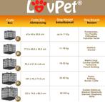 LOVPET® Hondenbox - Transportbox - Opvouwbaar - 63x44x50 - Z, Hobby en Vrije tijd, Verzenden, Nieuw