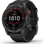 Garmin Fenix 7 47 mm slate grey met zwarte polsband [wifi,, Verzenden, Zo goed als nieuw
