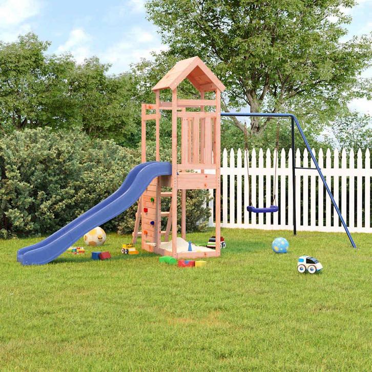 vidaXL Speelhuis massief douglashout, Kinderen en Baby's, Speelgoed | Buiten | Speeltoestellen, Nieuw, Verzenden