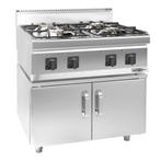GGM Gastro | Gasfornuis - 23 kW - 4-pits - incl. onderbouw |, Verzenden, Nieuw, Inbouw