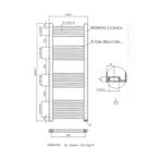 Designradiator Boss & Wessing Vertico Multirail 100x40 cm, Ophalen of Verzenden, Nieuw