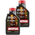 Motul Aanbieding: 2 X 8100 X-Clean Efe 5W30 1L, Nieuw, Verzenden